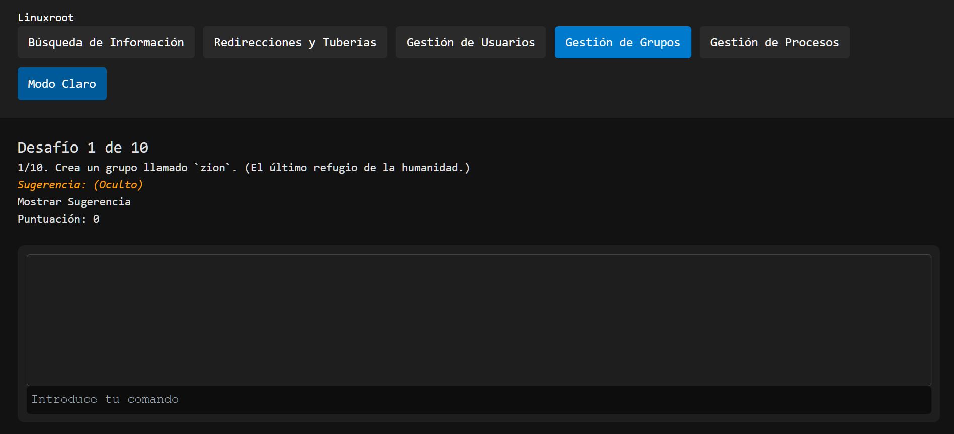 Linux root game