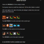 How to play bugdle
